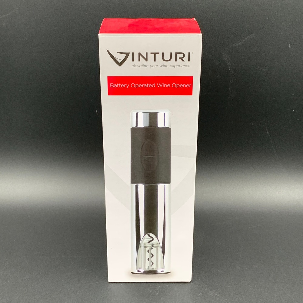 Vinturi Battery Operated Wine Opener‎ Electric Corkscrew Stainless Steel - Picture 2 of 6